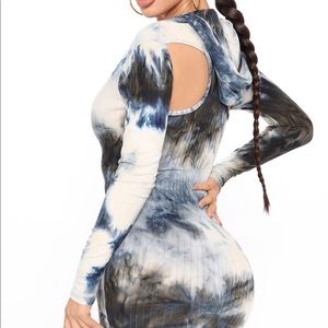 Fashion nova  Tie Dye Mini Dress - size M